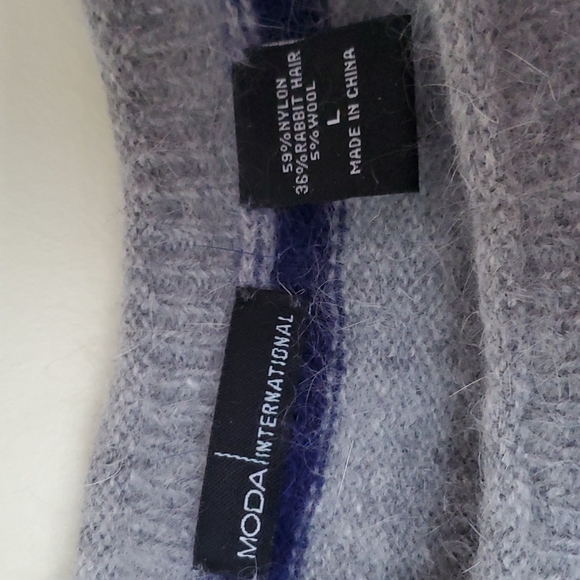 Rabbit fur wool blend sweater - Picture 3 of 6